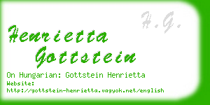 henrietta gottstein business card